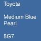 Preview: Toyota, Medium Blue Pearl, 8G7.